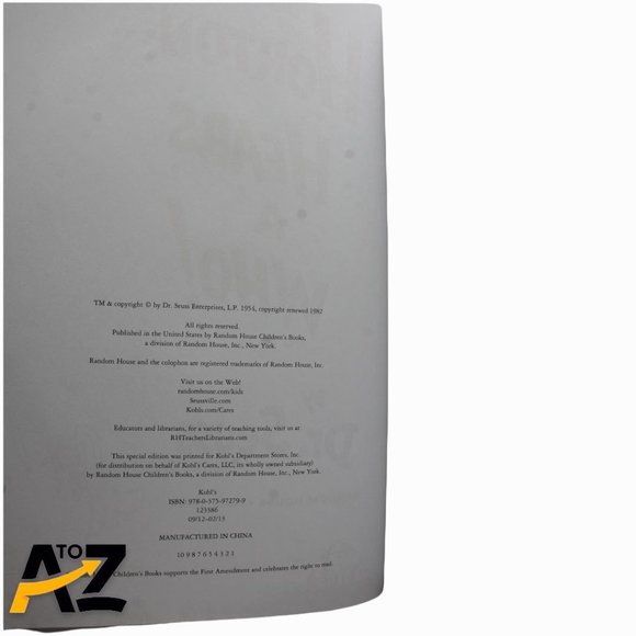 DR. SEUSS HORTON HEARS A WHO HARDCOVER BOOK W/ DUST JACKET - Picture 9 of 13